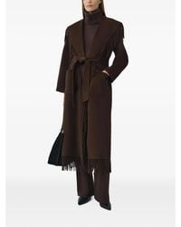 Jonathan Simkhai - Carrie Fringe-Trimmed Belted Coat - Lyst