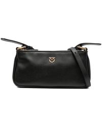 Pinko - Leather Mini Half Moon Crossbody Bag - Lyst
