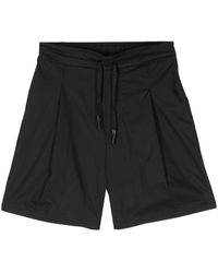 A PAPER KID - Pleat-Detail Cotton Shorts - Lyst