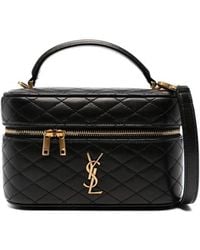 Saint Laurent - Medium Gaby Quilted Leather Vanity Case Bag - Lyst