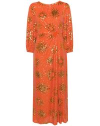 FARM Rio - Sunny Mood Sequin Midi Dress - Lyst