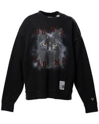 Maison Mihara Yasuhiro - Cat Printed Sweatshirt - Lyst