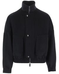 Giorgio Armani - Zip-Up High-Neck Jacket - Lyst