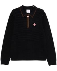 CASABLANCA - Waffle-Knit Zip-Up Sweater - Lyst