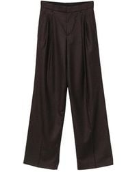 Petar Petrov - Pleated Wide-Leg Trousers - Lyst