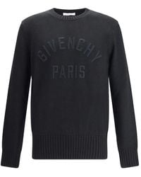 Givenchy - Embossed-Logo Crew-Neck Sweater - Lyst