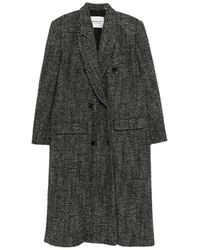 Isabel Marant - Double-Breasted Long-Sleeve Coat - Lyst