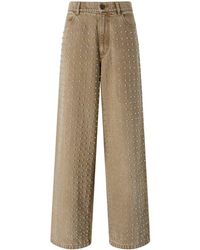 Pinko - Five Pockets Studded Jeans - Lyst