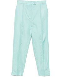 DE SANTIS - Patterned Trousers - Lyst