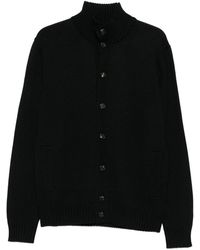 Zanone - High-Neck Button-Fastening Cardigan - Lyst