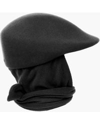 Eric Javits - Water-Repellent Wool Felt Cap With Attached Microfiber Fleece Scarf For - Lyst