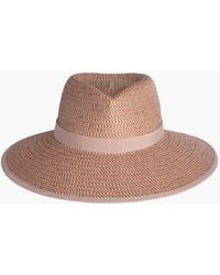 Eric Javits - Squishee Straw Fedora Visor Hat, 4 - Lyst