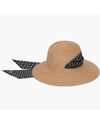 Eric Javits - Twilly Billy Sun Hat With Twilly Scarf Tie - Lyst