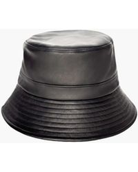 Eric Javits - Leather Bucket Hat, Adjustable Fit, Water-Repellent - Lyst