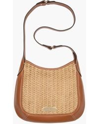 Eric Javits - Island Hobo Bag With Raffia Straw Crochet And Napa Leather For - Lyst