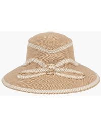 Eric Javits - Squishee Straw Sun Visor With Contrast Bow, Color, 4 - Lyst