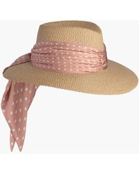 Eric Javits - Marella Travel Fedoras With Silk Twill Scarf - Lyst