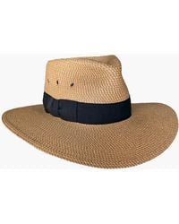 Eric Javits - Packable Signature Fedora Straw Hat For - Lyst