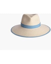Eric Javits - Squishee Straw Fedora Visor Hat, 4 - Lyst