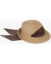 Eric Javits - Twilly Billy Classic Fedora Sun Hat With Scarf For - Lyst