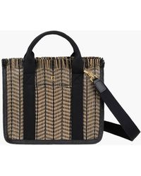 Eric Javits - Maku Woven Raffia Straw And Canvas Tote Bag For - Lyst