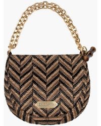 Eric Javits - Chain Pouch Raffia – Zip Top Closure, Adjustable Chain Handle, Durable Canvas Lining, Phone And Sunglasses Pocket - Lyst