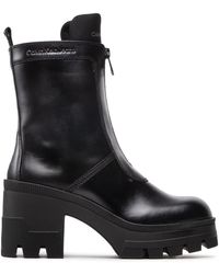 Calvin Klein - Stiefeletten Chunky Heeled Boot W/Zip Yw0Yw00728 - Lyst