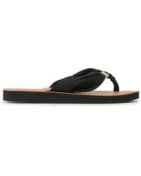 Tommy Hilfiger - Zehentrenner th elevated beach sandal fw0fw06985 black bds - Lyst