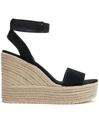 Calvin Klein - Espadrilles wedge sandal su mg btw yw0yw01026 black beh - Lyst