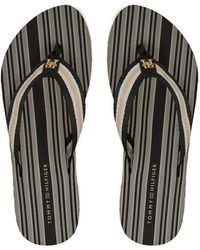 Tommy Hilfiger - Zehentrenner Im Th Print Beach Sandal Fw0Fw08370 - Lyst