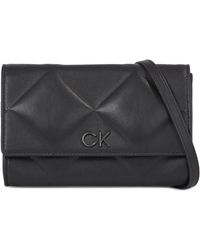 Calvin Klein - Handtasche re-lock quilt mini bag k60k611086 ck black bax - Lyst