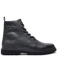 Calvin Klein - Stiefel Eva Mid Laceup Boot Lth Ym0Ym00751 - Lyst