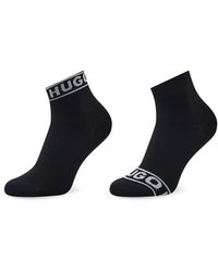 HUGO - 2Er-Set Hohe Damensocken Logo 50469291 - Lyst