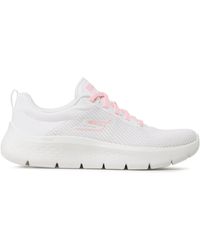 Skechers - Sneakers go walk flex - alani 124952/wpk white/pink - Lyst