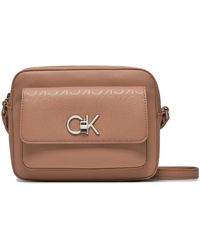 Calvin Klein - Handtasche re-lock camera bag_epi mono k60k611565 ash rose mono vb8 - Lyst