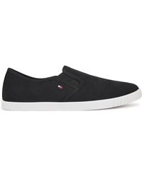 Tommy Hilfiger - Sneakers Aus Stoff Canvas Slip-On Sneaker Fw0Fw08640 - Lyst
