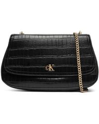 Calvin Klein - Handtasche Ck Croc Conv Chain Medium Bag Lv04F3284G - Lyst