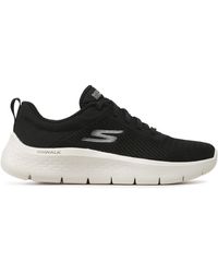 Skechers - Sneakers go walk flex - alani 124952/bkw black/white - Lyst