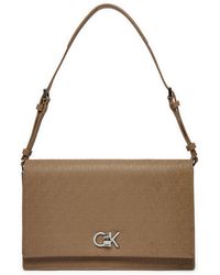 Calvin Klein - Handtasche Ck Elongated Shoulder Bag_Mono K60K613139 - Lyst