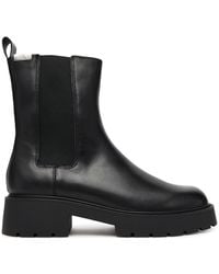 Calvin Klein - Klassische Stiefeletten Combat Mid Chelsea Boot Hw Lth Yw0Yw01869 - Lyst
