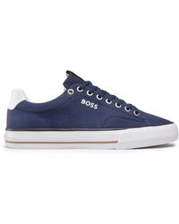 BOSS - Sneakers aus stoff aiden tenn 50470866 10242000 01 dark blue 404 - Lyst