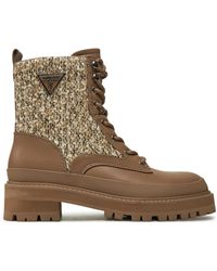 Guess - Schnürstiefeletten Badany Flfbdn Ele10 - Lyst