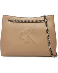Calvin Klein - Handtasche Sculpted Chain Shoulder Bag Lv04K3163G - Lyst