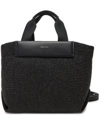 Calvin Klein - Handtasche Ck Raffia Small Tote Crossbody K60K613026 - Lyst