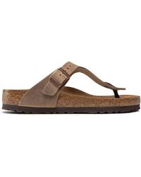 Birkenstock - Zehentrenner gizeh bs 0943811 tabacco brown - Lyst