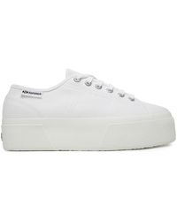 Superga - Sneakers Aus Stoff 3790 Platform S3134Mw - Lyst