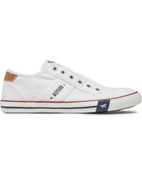 Mustang - Sneakers aus stoff 4058-405-1 weiss - Lyst