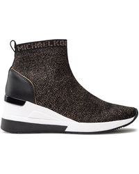 MICHAEL Michael Kors - Sneakers skyler bootie 43f3skfe5m black/bronze - Lyst
