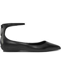 Calvin Klein - Halbschuhe wrapped ankle strap ballerina hw0hw01840 ck black beh - Lyst