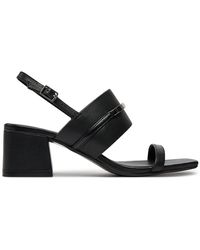 Calvin Klein - Sandalen heel sandal 45 met bar lth hw0hw02056 black beh - Lyst